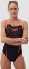 Speedo eco medley logo medalist badpak zwart/rood dames online kopen