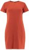 America Today jersey jurk Deborah met open detail roodbruin online kopen