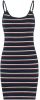 America Today ribgebreide jersey jurk Drew blauw/rood/wit online kopen