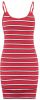 America Today ribgebreide jersey jurk Drew rood/wit/blauw online kopen