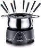 Severin elektrische fondueset FO 2400 zwart/zilverkleur online kopen