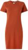 America Today jersey jurk Deborah met open detail roodbruin online kopen