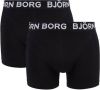 Bjorn Borg Bj&#xF6, rn Borg Sammy Boxershorts in uni in 2 pack online kopen