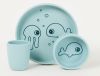 Done by Deer Baby Accessoires Silicone dinner set Sea friends Blauw online kopen