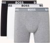 Boss Lange boxershort Boxer Brief 3P met in kleur bijpassende weefband(3 stuks ) online kopen