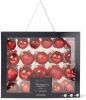 Decoris Kerstballen Glas Mix Kerstboomversiering Ø5 7 cm Rood 42 stuks online kopen