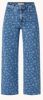 Mango Carmen high waist wide leg cropped jeans met bloemenprint online kopen