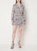Neo Noir Zwarte Minirok Line Sweet Floral Skirt online kopen