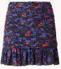 NIKKIE gebloemde mini rok Stefanie zwart/blauw/rood online kopen