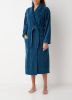 Vandyck velours badjas Prestige donkerblauw online kopen