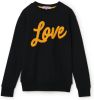 Vingino sweater Novela met tekst gras groen/lichtroze online kopen