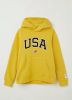 America Today Junior hoodie Scottie met logo geel/zwart online kopen