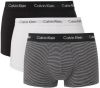 Calvin Klein Cavin kein 3 pack trunk ow rise boxershorts zwart/wit/streep online kopen