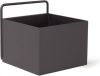 Ferm Living Opbergdoos Wall Box Black 15,6x15,6x14,6 cm- Square online kopen