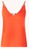 Scotch and Soda Tops Jersey Tank Top With Woven Front Oranje online kopen