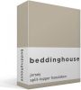 Beddinghouse Jersey Split topper Hoeslaken 100% Gebreide Jersey Katoen Lits jumeaux(180x200/220 Cm) Sand online kopen