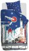 Beddinghouse Kids Rocket Ship Dekbedovertrek Katoen 1-persoons (140x200/220 Cm + 1 Sloop) Blue online kopen