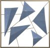 Beliani Zinc Wanddecoratie blauw metaal online kopen