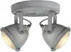 Brilliant G55424/70 Carmen Wand -/Plafondlamp 2 Spots Metaal/Glas online kopen
