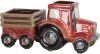 Clayre & Eef Bloempot Tractor 29x12x13 cm Rood Keramiek Bloempot online kopen