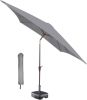 Kopu ® vierkante parasol Malaga 200x200 cm met hoes Light Grey online kopen