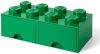 Room Copenhagen LEGO Storage 8 Knob Brick 2 Drawers(Dark Green ) online kopen