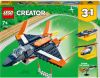 Lego Creator 3 in 1 Supersonic Jet, Helicopter & Boat Toy(31126 ) online kopen
