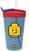 LEGO Set van 2 Drinkfles Iconic Classic met rietje 0.5 L, Blauw online kopen