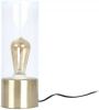Leitmotiv Tafellamp Lax Goudkleurig/transparant online kopen