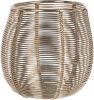 Merkloos Metalen Design Windlicht/kaarsenhouder Goud 9.5 Cm Waxinelichtjeshouders online kopen