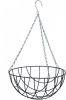 Nature Hanging Basket/Plantenbak Donkergroen Met Ketting 15.5 X 35 X 35 Cm Metaaldraad Hangende Bloem Plantenbakken online kopen