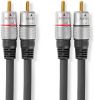 Nedis CAGC24200AT15 stereo audiokabel 2x RCA male 2x RCA male 1.5 meter online kopen