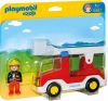 Playmobil &#xAE; 1 2 3 Brandweerwagen met ladder 6967 online kopen