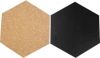 Reinders memobord Hexagon Kunststof/Kurk zwart/neutraal 7 maal 17, 9x15, 5 cm Leen Bakker online kopen