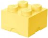 LEGO Set van 4 Opbergbox Brick 4, Pastelgeel online kopen