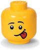 LEGO Set van 2 Opbergbox Iconic Hoofd Silly 24 cm, Geel online kopen
