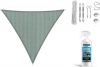 Shadow Comfort Compleet Pakket Driehoek 2, 5x3x3, 5m Country Blue Met Rvs Bevestigingsset En Buitendoekreiniger online kopen