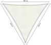 Shadow Comfort driehoek 3, 6x3, 6x3, 6m Arctic White online kopen