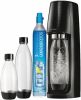 Sodastream Spirit incl. 3 herbruikbare literflessen en 60L CO2 cilinder Waterkan Zwart online kopen
