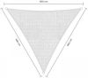 Sunfighters driehoek 6 meter Wit online kopen