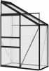 VIDAXL Broeikas 1, 38 m&#xB2, aluminium antracietkleurig online kopen