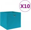 VidaXL Opbergboxen 10 st 28x28x28 cm nonwoven stof babyblauw online kopen