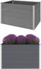 VIDAXL Plantenbak verhoogd 150x100x91 cm HKC grijs online kopen