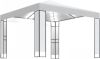 VidaXL Prieel met dubbel dak en LED lichtslinger 3x3 m wit online kopen