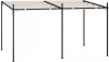 VIDAXL Prieel met uittrekbaar dak 400x300x233 cm cr&#xE8, mekleurig online kopen