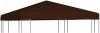 VIDAXL Prieeldak 310 g/m&#xB2, 3x3 m bruin online kopen