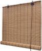 VidaXL Rolgordijn 140x220 cm bamboe bruin online kopen