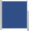 VidaXL Tuinscherm uittrekbaar 140x300 cm blauw online kopen