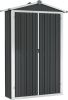 VIDAXL Tuinschuur 107, 5x46x183 cm gegalvaniseerd staal grijs online kopen