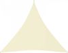 VIDAXL Zonnescherm driehoekig 3x3x3 m oxford stof cr&#xE8, mekleurig online kopen